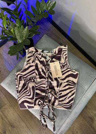 🤎 топ на завʼязках «missguided»