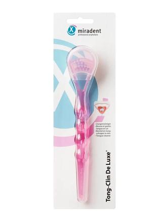 Щітка для очищення язика tong-clin de luxe - pink, (miradent)