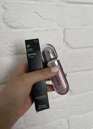 Kiko milano 3d hydra 27 оттенок блеска для губ