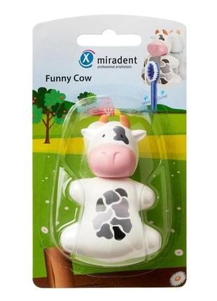 Тримач для щітки funny animals (корівка), (miradent)