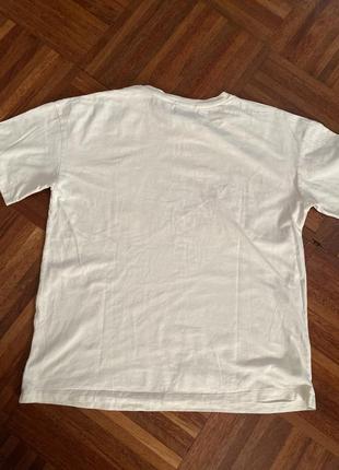 Бавовняна футболка  с картиною michelangelo buonarroti pull&bear  m іспанія 🇪🇸4 фото