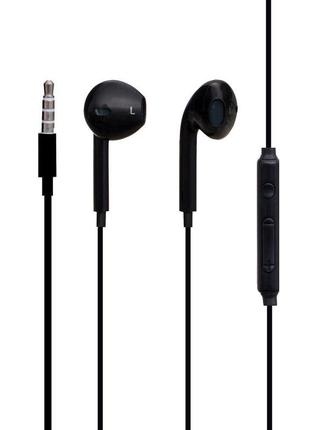 Дротові навушники вкладиші з мікрофоном hoco 3.5 mm m55 1.2 m black