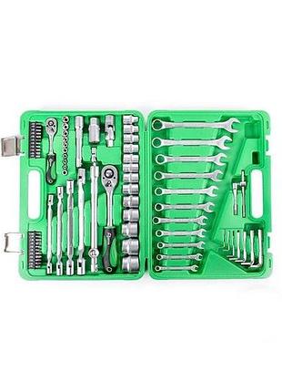 Набор инструмента intertool - 1/4", 1/2" 77 ед.