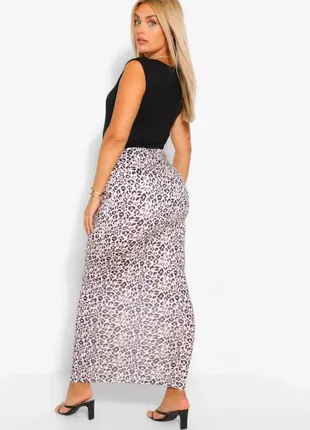 Юбка макси с леопардовым принтом 26 размер