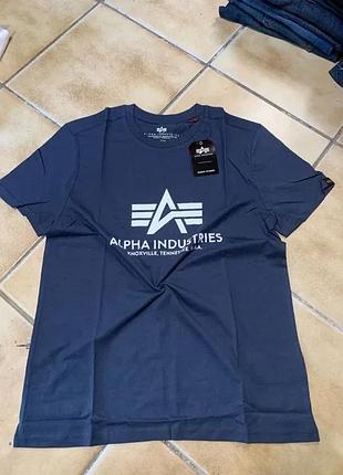 Футболка alpha industries оригінал нова біла літо чоловіча casual