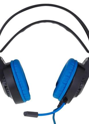 Стерео наушники hoco usb и aux 3.5 mm w105 40 мм blue