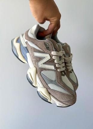 Стильные женские кроссовки New Balance 577 Wide W dark beige коричневые с бежевым
