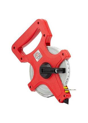 Рулетка intertool — 30 м x 13 мм геодезична 4