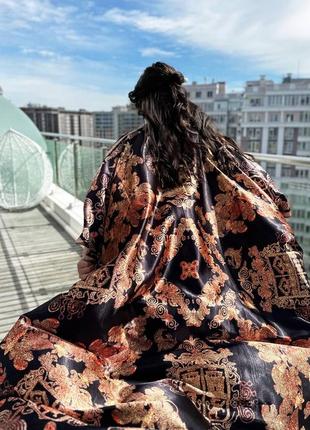 Пляжная туника накидка парео пончо oversize принт