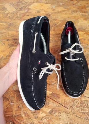 Кожаные замшевые мокасины мокасины туфли tommy hilfiger