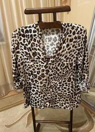 Рубашка тигровый принт