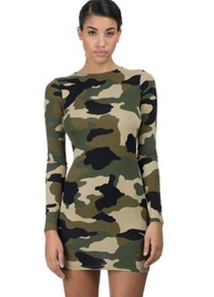 Брендовое эксклюзивное камуфляжное платье rihanna for river island этикетка