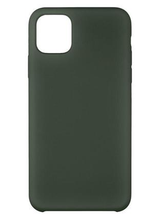Чехол soft case no logo для apple iphone 11 pro max dark olive