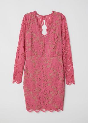 Вечірнє (випускне) мереживне плаття h&m р. 36