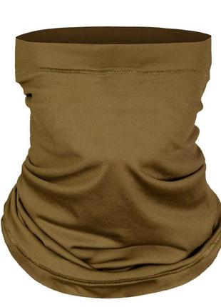 Camotec шарф-труба coolpass sj coyote, тактический летний бафф, военный шарф-труба койот, мужской шарф летний