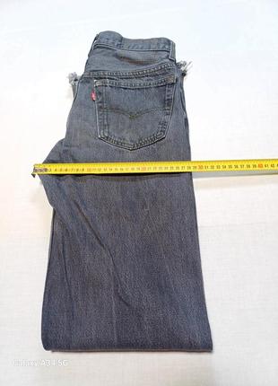 Талия 80 см vintage levi's 501 501-0658 w31 l36 джинсы серочерные u.s.a