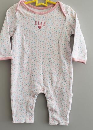 Elle чоловічок сліп ромпер новонародженій дівчинці 0-3м 50-56-62 см