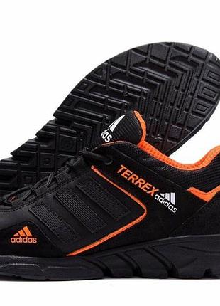 Кроссовки демисезонные бра adidas terrex цвет черный, оранжевый
