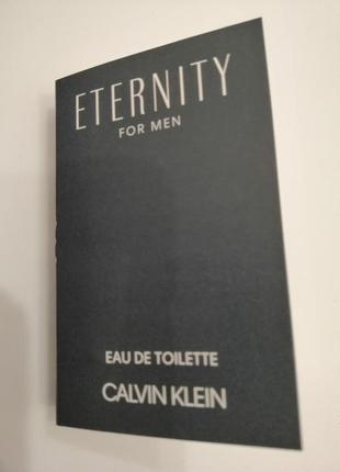 Туалетна вода для чоловіків calvin klein eternity for men 1.2 ml (віалка)