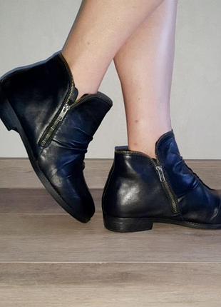 Кожаные ботинки 44-45 р