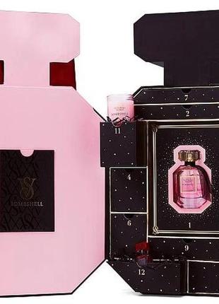 Victoria's secret 12 days of bombshell calendar подарочный набор, 12 продуктов