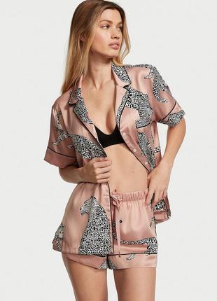 Атласна сатинова піжама victoria's secret s, m