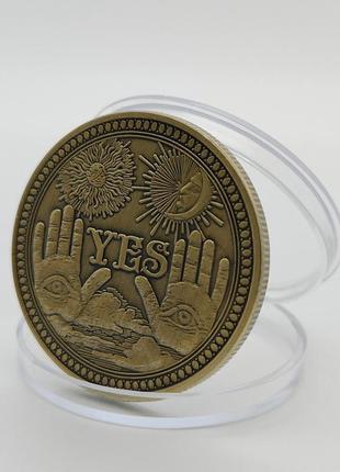 Сувенірна монета в кейсі орел і решка матена d&amp;d підземелля та дракони монети та немає dungeons and dragons днд