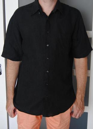 Сорочка лляна льон paul kehl р-р л / рубашка льняная лен