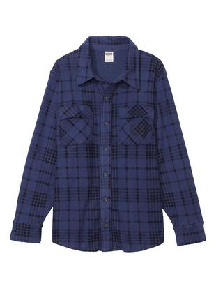 Рубашка флисовая кукет victoria’s secret pink размер s, m