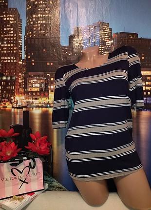 Крутая футболка в полоску с оригинальной спинкой р.м