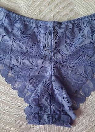 Светло фиолетовые кружевные трусики фирмы primark размер 10/12 английский