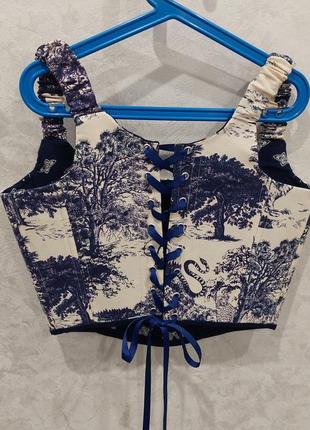 Корсет з оригінальної тканини