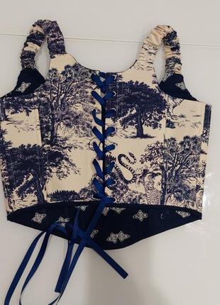 Корсет з оригінальної тканини