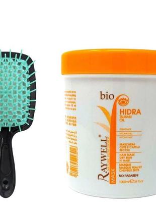 Зволожуюча маска для волосся та шкіри голови  raywell bio hidra  оригінал 1000 ml