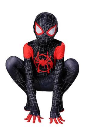 Костюм людина — павук майлз моралес, спандекс m (110-120 см) avrora1 фото