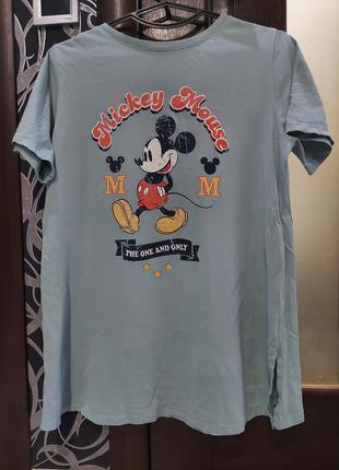 Крутая футболка с микимаусом waikiki оливкового цвета от disney 46-48