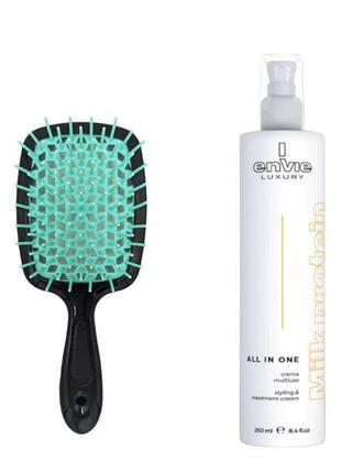 Крем - молочко для волос с термозащитой envie milk protein luxury all in one 10в1 оригинал