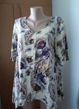 Блузка льон