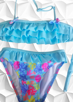 Купальник для дівчаток рюші teres 4 кольори 351шд
