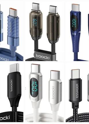 Кабель угловой 90 градусов 2м toocki type-c-type-c pd 60w (20v/3a) быстрая зарядка macbook apple iphone