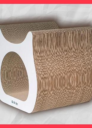 Кігтеточка будиночок для кота баухауз