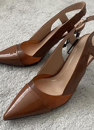 Туфли слингбеки/босоножки zara 38р., новые