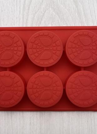 Силиконовая форма для льда шоколада печенья человек-паук spider man 16*10 см