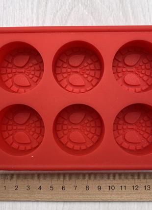 Силиконовая форма для льда шоколада печенья человек-паук spider man 16*10 см