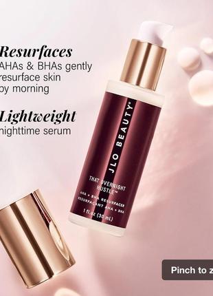 Нічний крем jlo beauty that overnight hustle aha + bha resurfacer