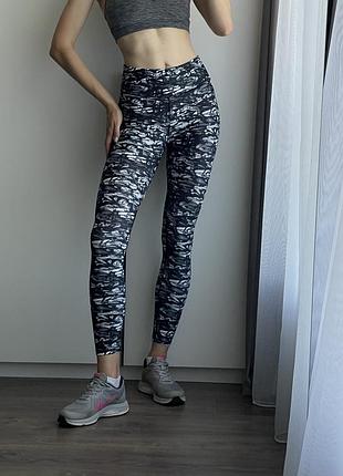 Спортивные лосины с принтом, базовые спортивные лосины3 фото