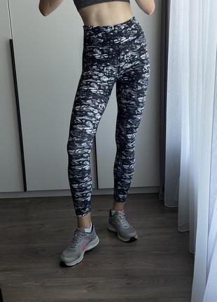 Спортивные лосины с принтом, базовые спортивные лосины7 фото