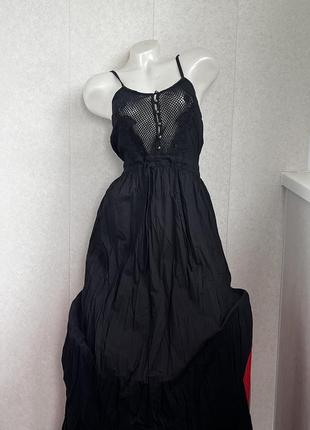 Длинное платье сарафан коттон3 фото