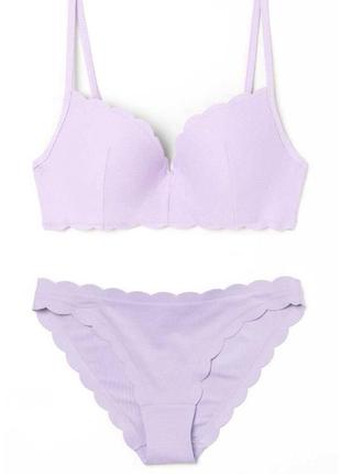 Красивый раздельный купальник h&m 75в (34в) 36