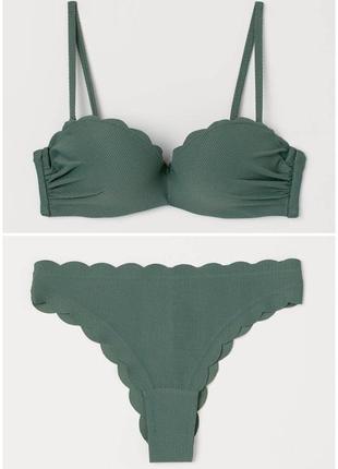 Красивый раздельный купальник h&m 75a (34а) 36